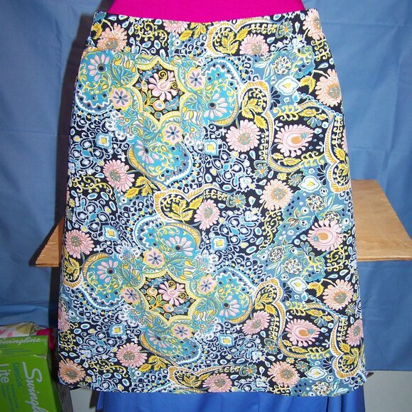 **Last Chance Item** Loft Drawstring Elastic Waist Floral Skirt Sz M - Picture 7 of 8